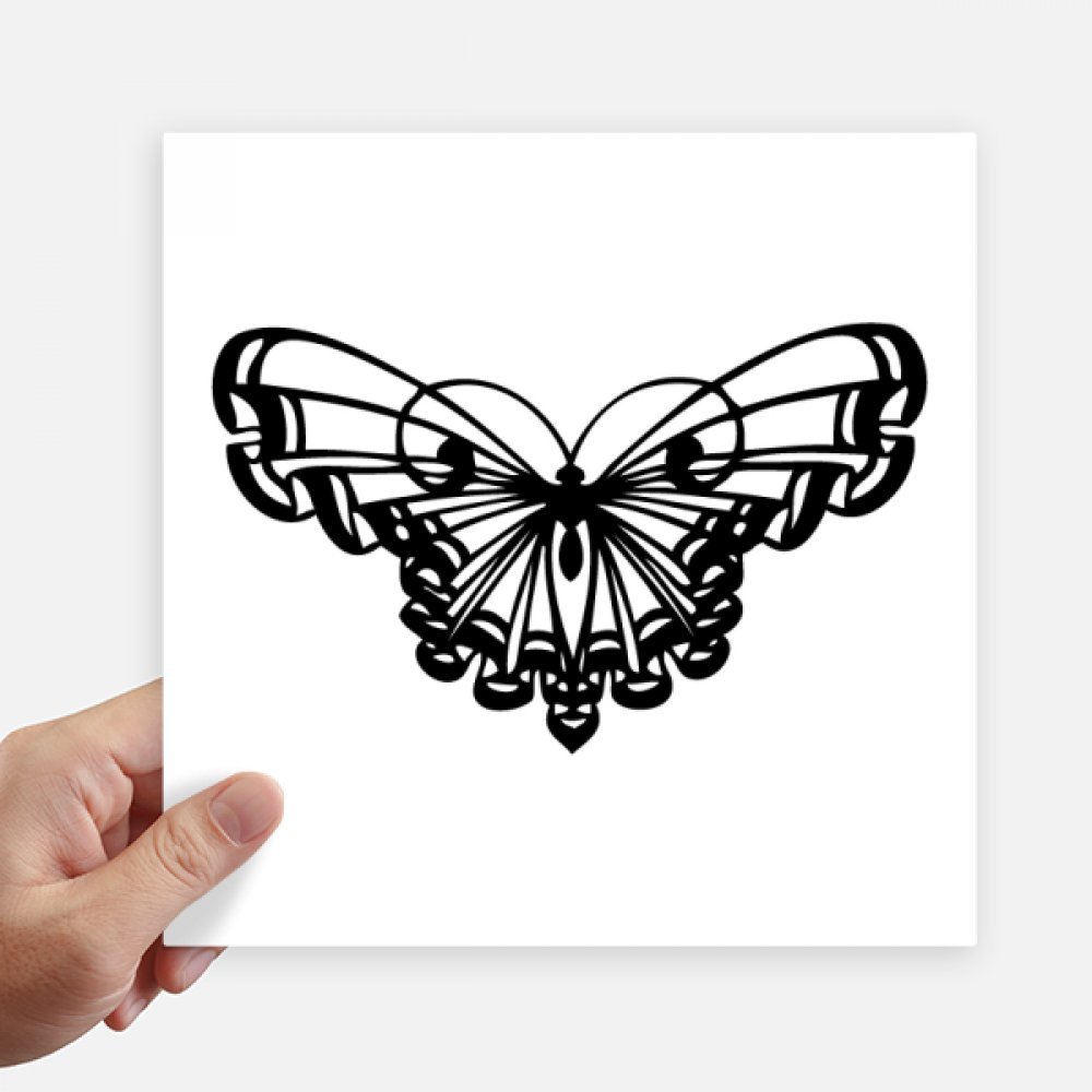 Calcomanía de mariposa con volantes DIYthinker de 20cm para pared y maleta pack de 4
