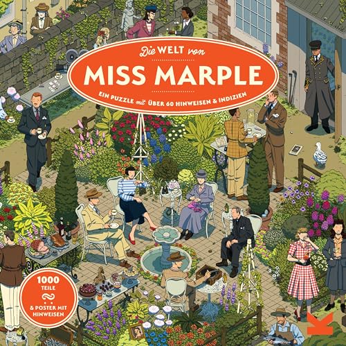 Miss Marple Puzzle Literario de Laurence King, rompecabezas amarillo para tardes de lectura