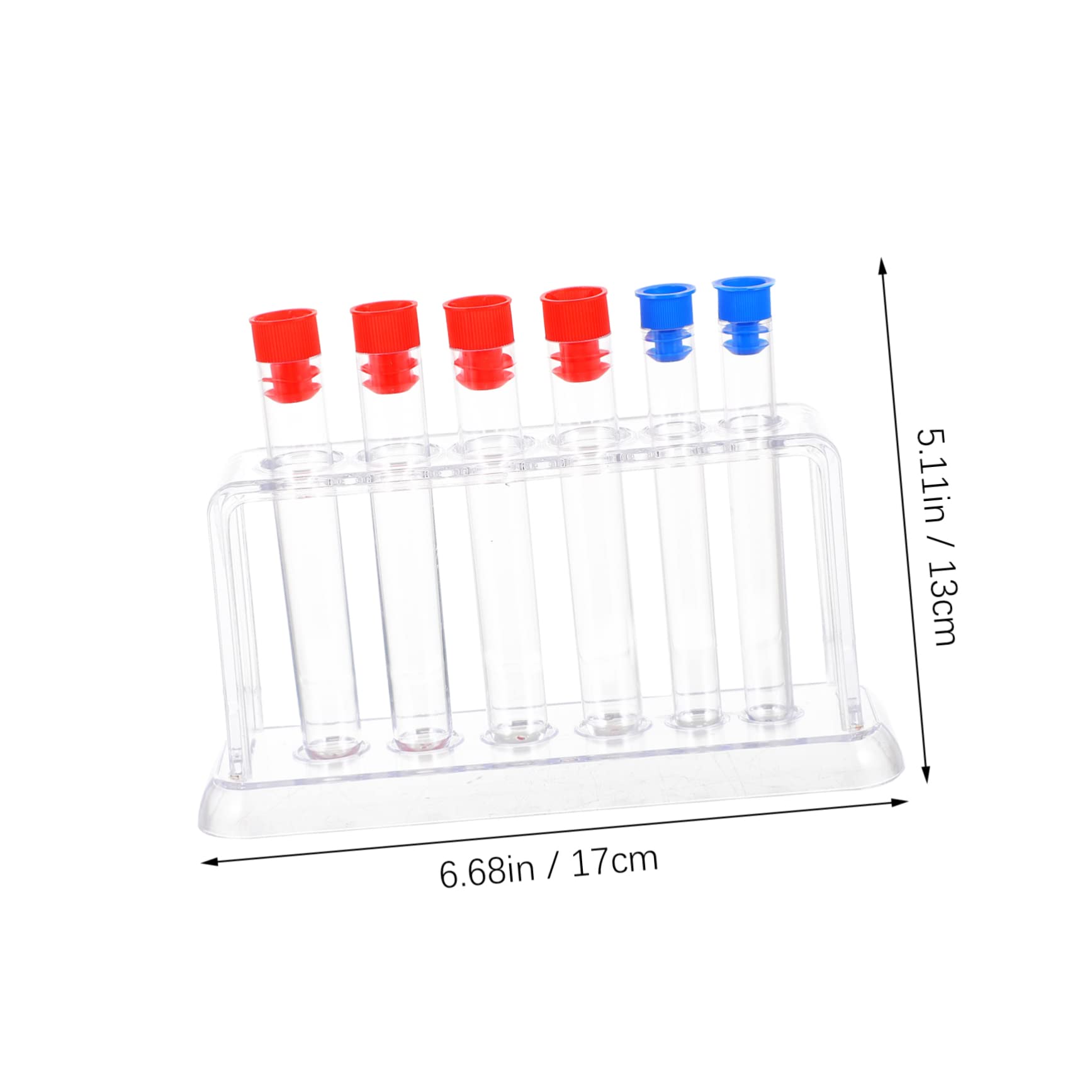 HEALLILY Vial Holder Rack Test-Tubes Plastic Tube Stand for Science Classroom Laboratory Test Tube Stand Random Color