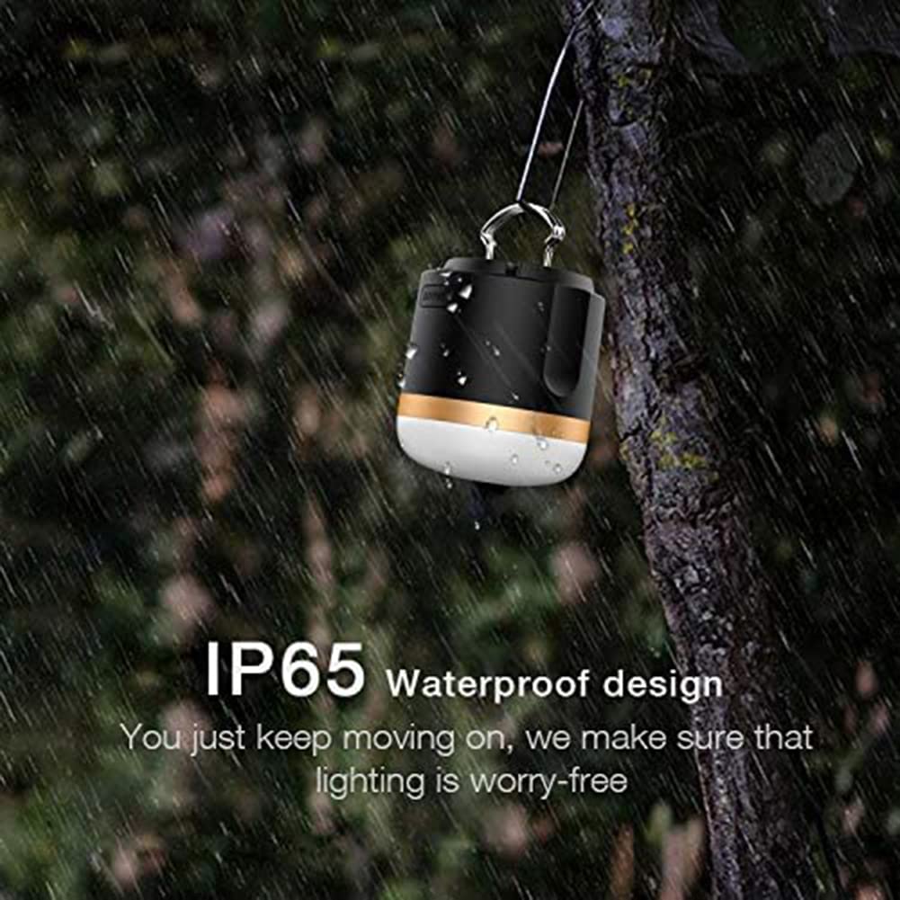 Lanterne da campeggio Mini Size Ricaricabile Magnetico Tenda Luci con Gancio per interruzioni di corrente, Luce Portatile per Campeggio Esterno Bianco