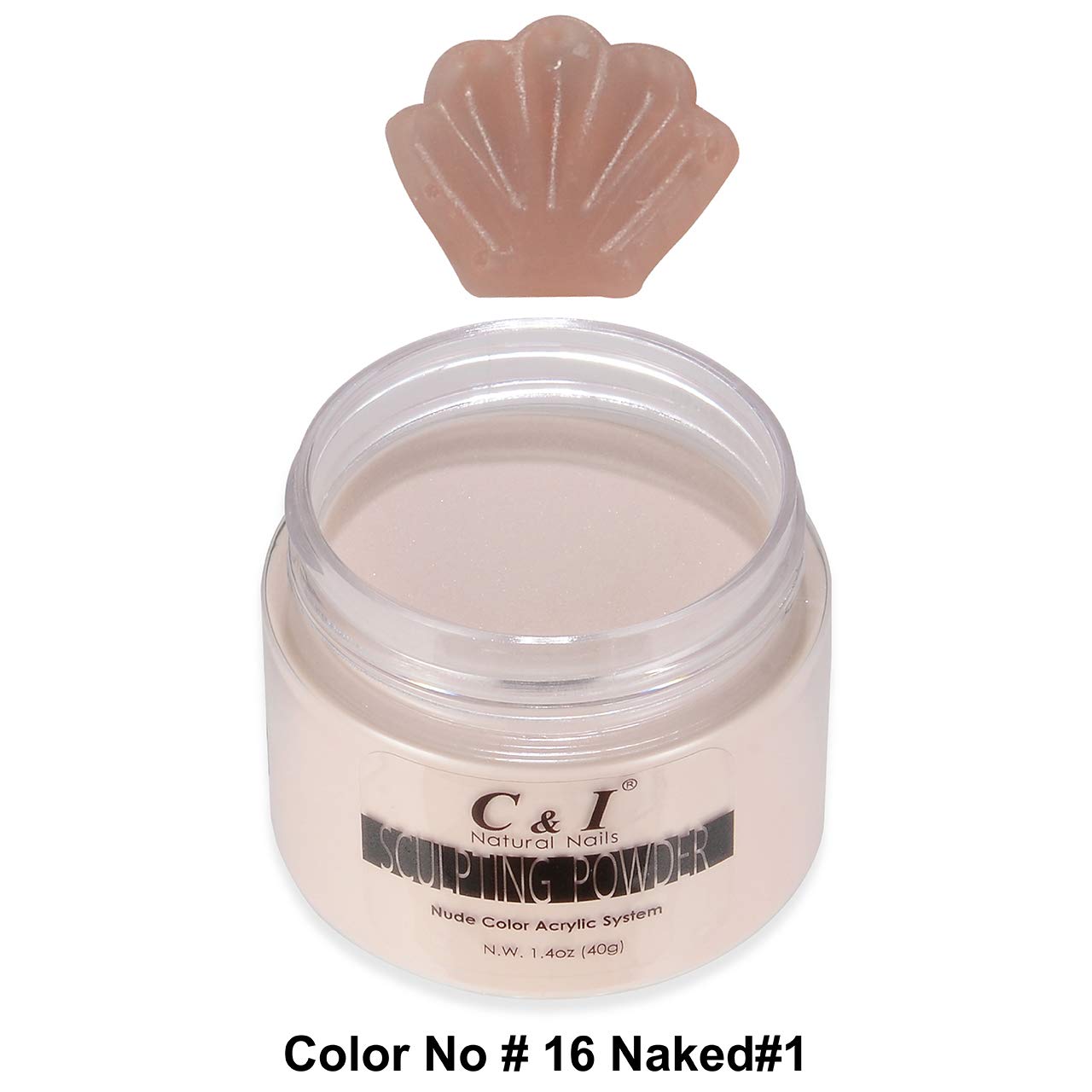 C&I Acrylic Powder, Color # 16, 3 D Nail Flower, Sculpting Nail Powder, 1.4 oz, 40 g