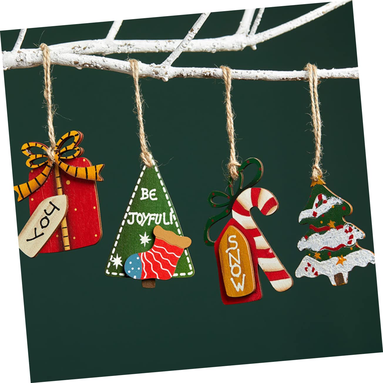 3 pièces décorations de noël noël en Bois Goutte Vacances Arbre Ornement Rustique Joyeux noël Signe décor de noël Bureau Haut décor Suspendus Ornements ustensiles de noël 7c Arbre de noël