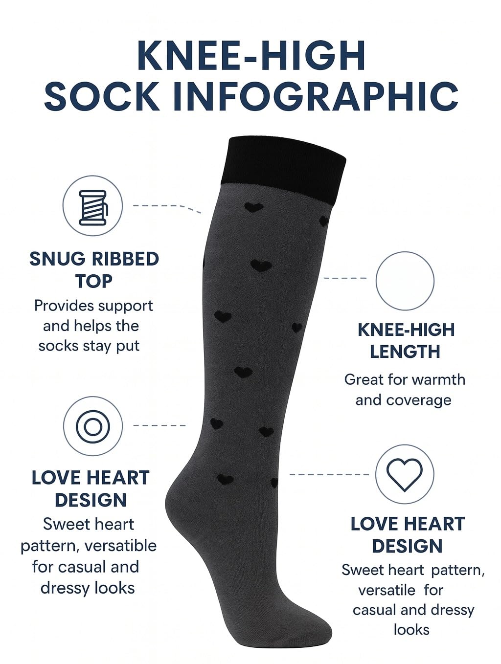 Lucchetti Socks Milano Calze Lunghe Donna Caldo Cotone, Termiche, Fantasia Colorata, Righe,Morbide e Traspiranti, Perfette per Inverno, Uso Quotidiano o Regalo,Confortevoli e Resistenti 4 Paia