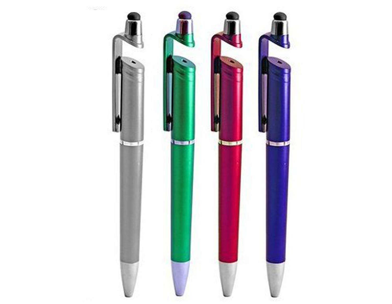 VDA Universal Touch Screen capacitive Stylus for All Mobile Phones and Tablet (Grey,Green,Red&Blue) Pack of 4