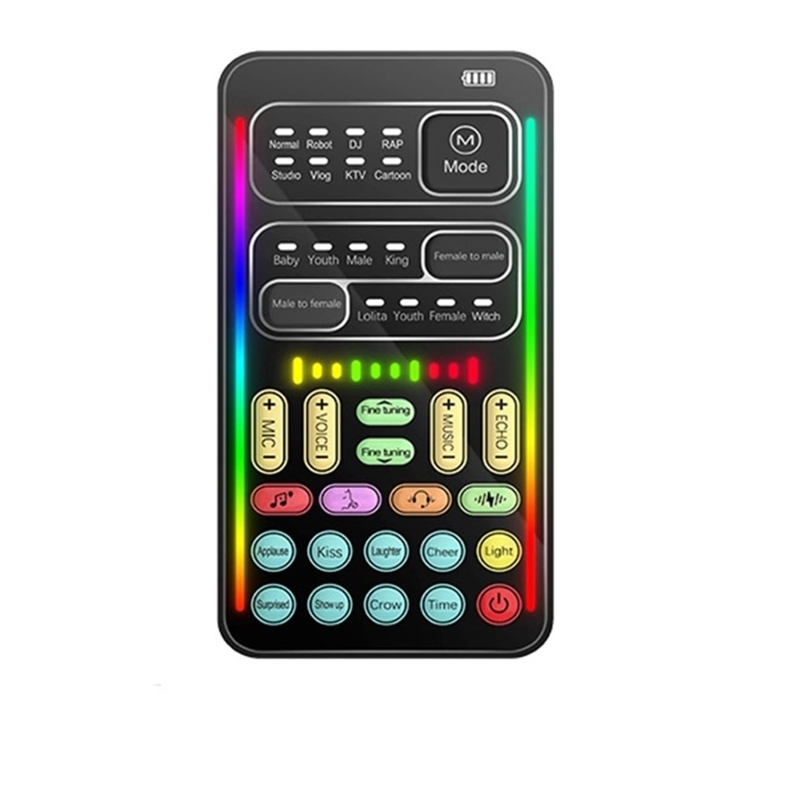 Mixeur Audio Professionnel, Carte Son en Direct, Casque USB Externe, Microphone, Carte Son De Diffusion en Direct pour Téléphone Portable, Ordinateur, Pc,