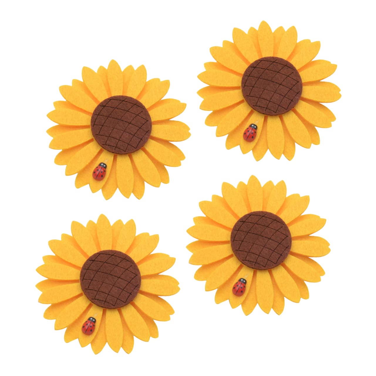 Housoutil 4pcs Curtain Buckle Sunflower Accessories Magnetic Curtain Clip Sunflower Curtains Sunflower Tie Backs Curtain Tie Back Curtain Holdbacks Clip Curtain Tiebacks Clips Yellow Alloy