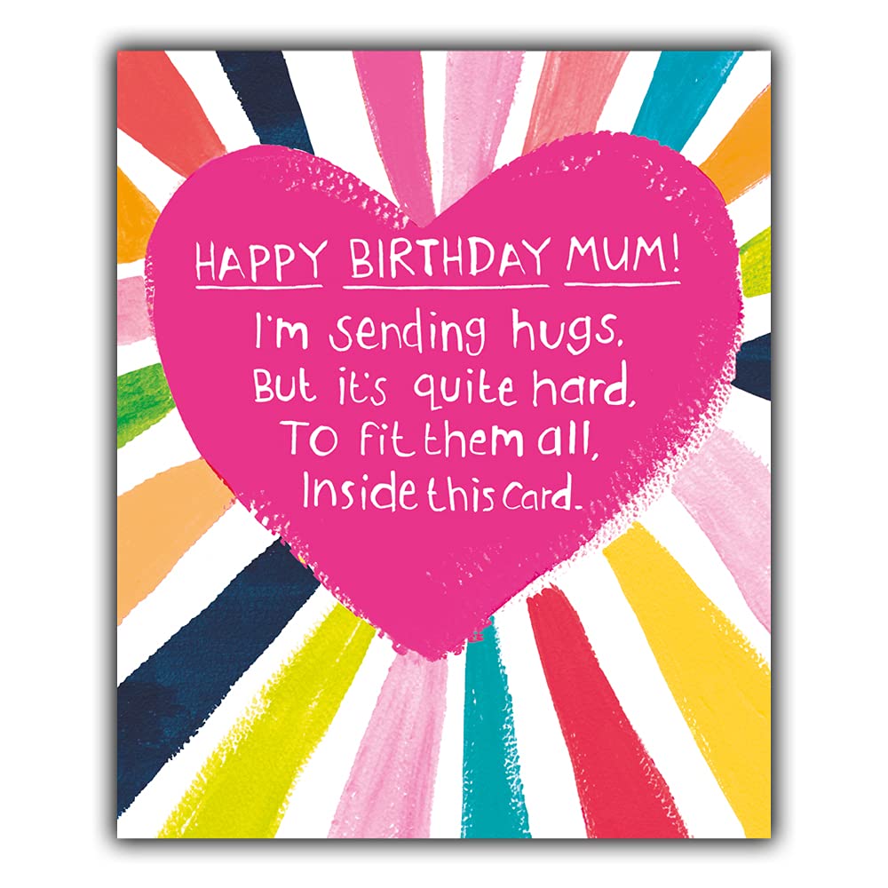 Emotional Rescue Mum Birthday Card, Birthday Card For Mum, Nice Words Mum Birthday Card, Happy Birthday Mum Card, Hugs, Paper Salad,Multi,ZRWF9483