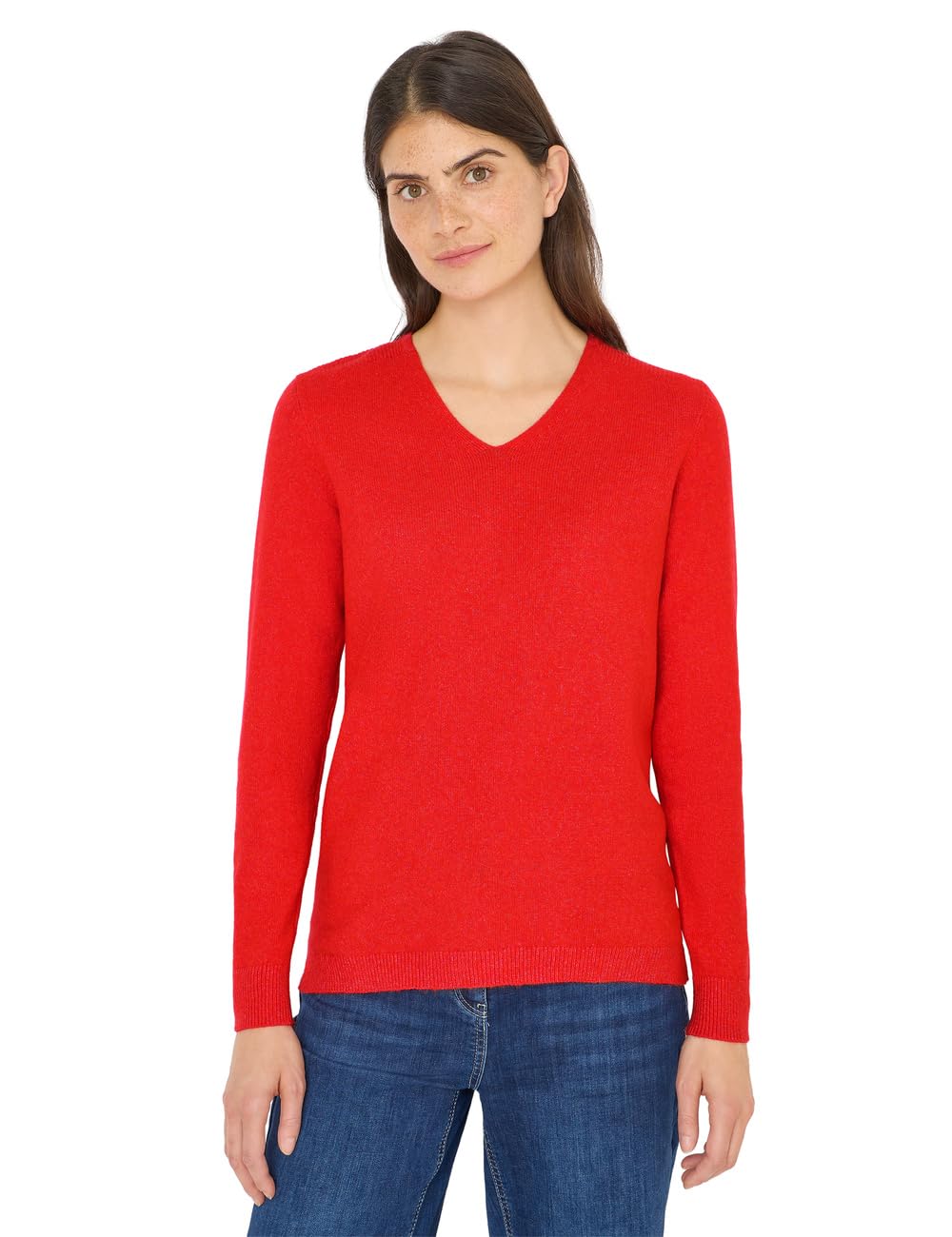 Cecil Damen Kuscheliger V-Neck Pullover