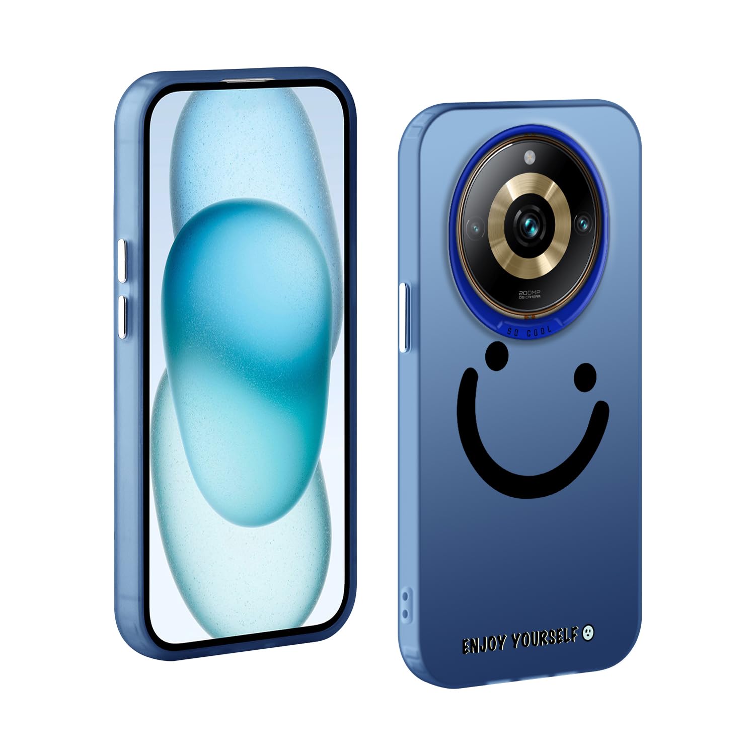 COMAKU Cover Armor per Realme 11 Pro+ (Plus)/Realme 11 Pro 5G, Custodia TPU+PC Antiurto con Anello Supporto [con 2 Pezzi Vetro Temperato Pellicola Schermo ] - Nero