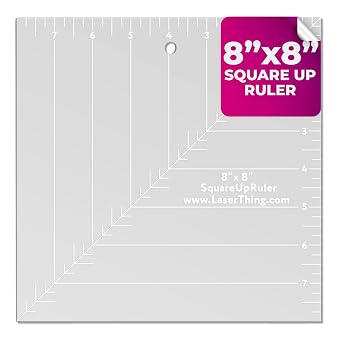 Square Up Ruler 8-Inch by 8-Inch 8x8
