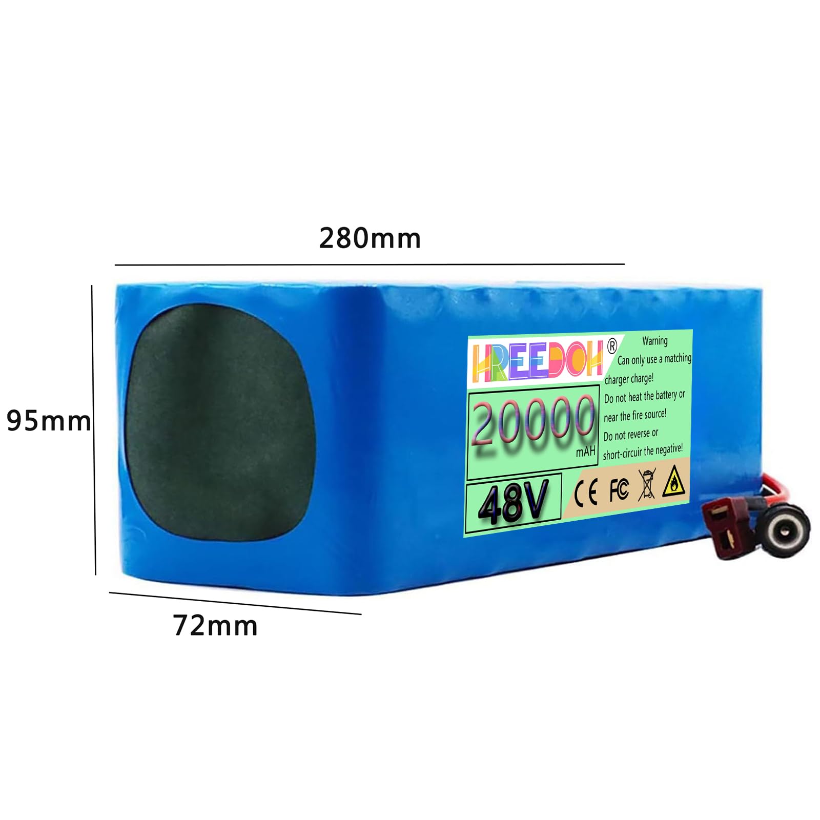 Amazon | FREEDOH 48ボルトEバイクバッテリー48V 20AH電動バイク