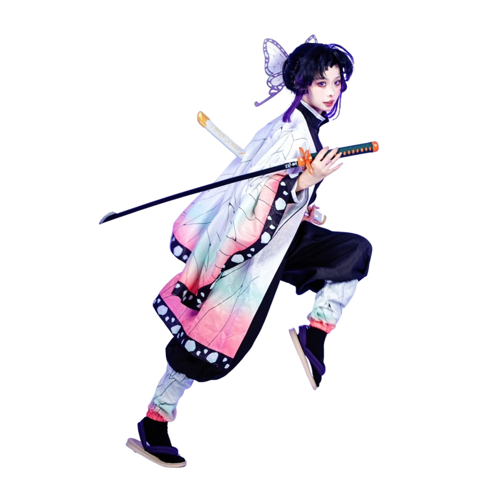 LTAKK Kochou Shinobu Cosplay Costume Anime Women Kochou Shinobu Cosplay Full Set for Adult White-shinobu S โ image 1