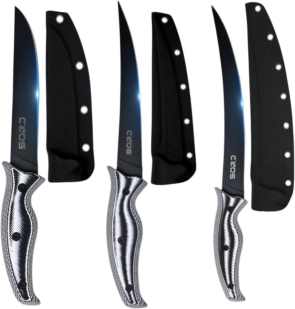 SORD Fish Fillet & Boning Knife Set – Premium Gift-Boxed Knives for Fishermen – Knives Sold In Separate Boxes