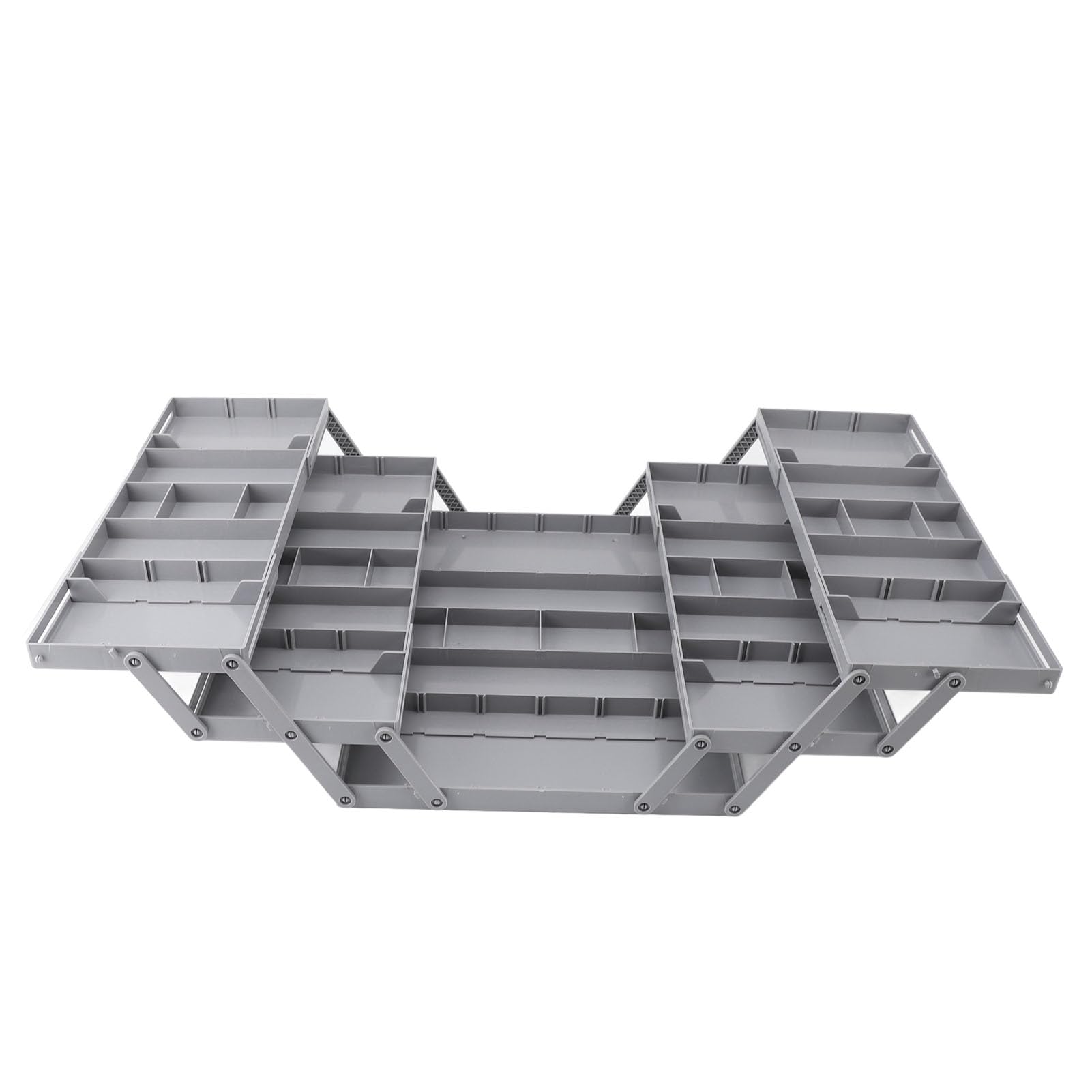 Cocoarm Organizer da Scrivania Pieghevole Espandibile in Plastica Multi Livello Vassoio Organizer per Cassetti Doppia Scorrevole per Trucco Gioielli Forniture per Ufficio Cassetto della (3 livelli)