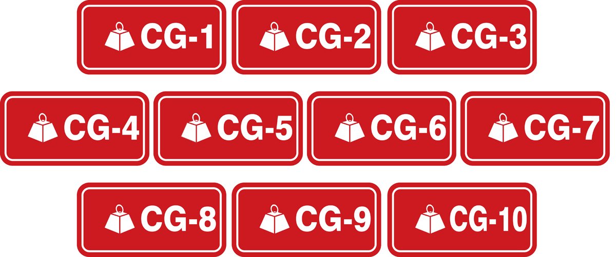 Étiquettes Control Gravity : identifiez vos sources d'énergie sans risque de confusion