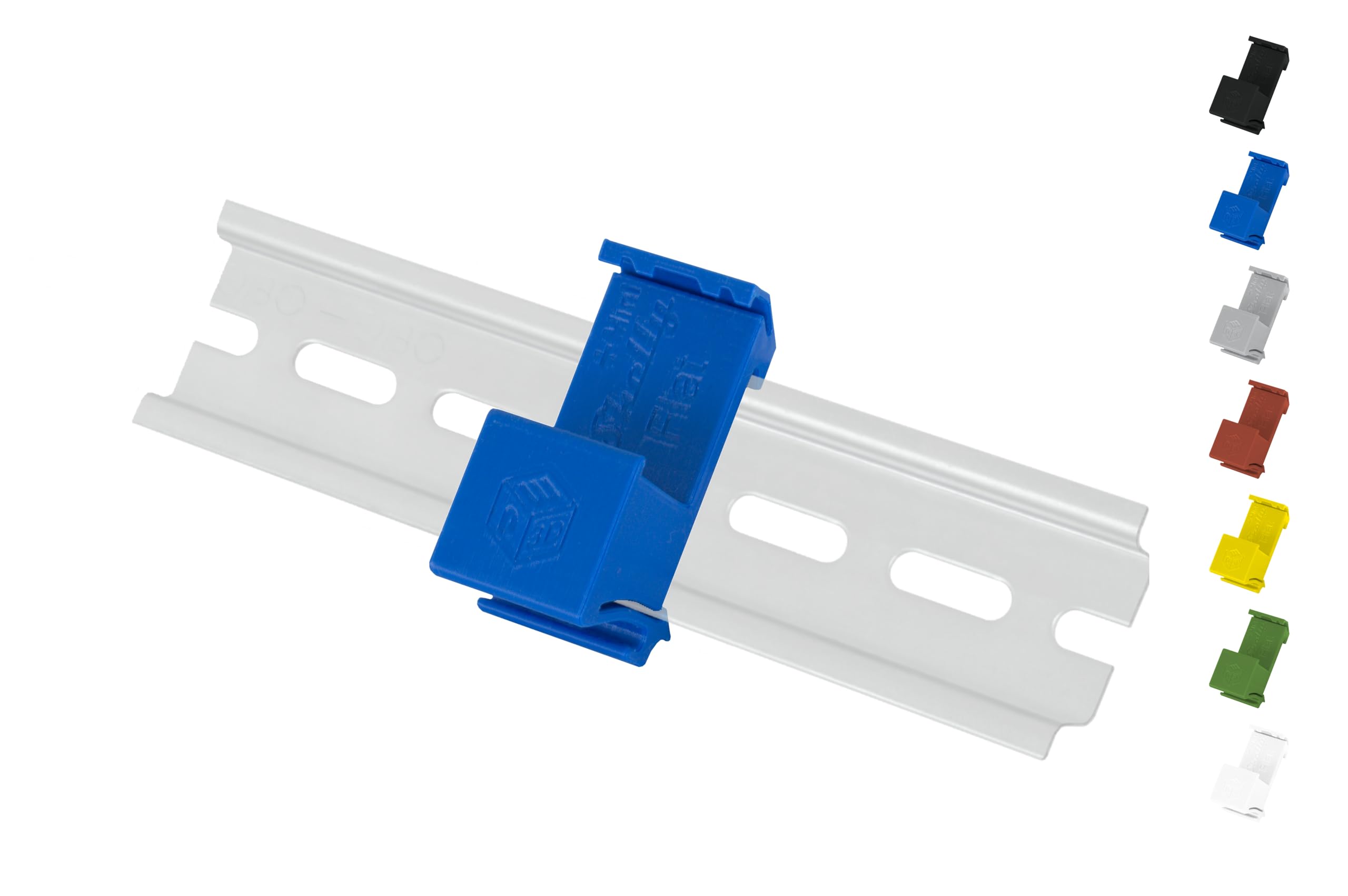 Set 2 Supporti Per Guida DIN Per Shelly Plus Mini - Stampati In 3D PETG, Made In Germany