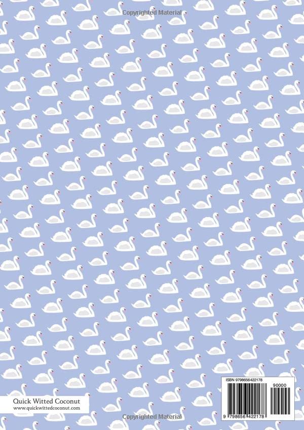 Swan Notebook - Lined Pages - A4 - Premium: (Lavender Edition) Fun notebook 192 lined pages (A4 / 8.27x11.69 inches / 21x29.7cm) - Image 2
