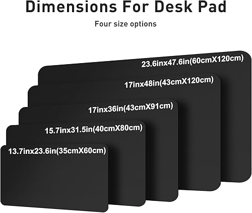 Miniatura 492 de Aothia Tapete protector de escritorio, alfombrilla para mouse, antideslizante, impermeable, de piel sintética, secante de escritorio, para Verde