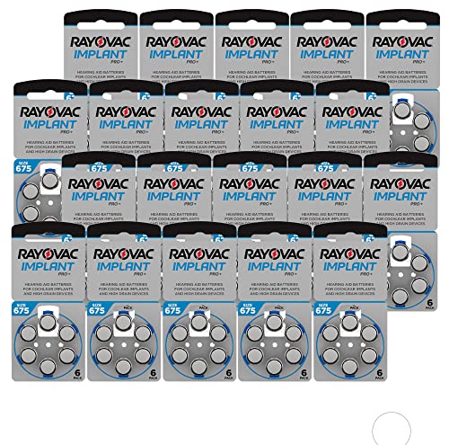 Piles 675 pour appareil auditif RAYOVAC Implant Pro x120 pour préserver votre confort d'écoute