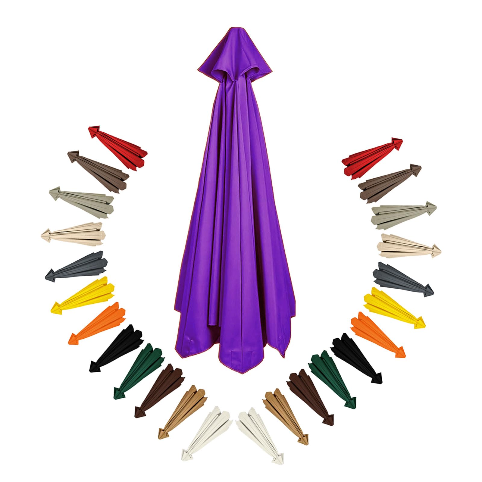 Garden parasol replacement canopy 8 arm 4.0m Sun Umbrella Fabric Cover Outdoor Umbrella Replacement Cloth Sun Shade Cover UV Protection for Patio Garden