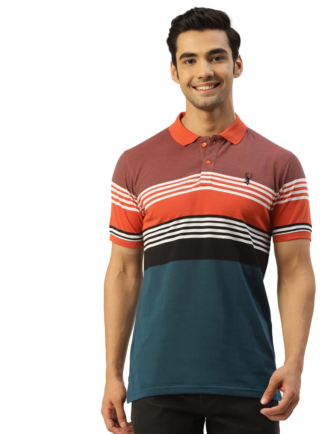 chkokko Men's Cotton Regular Fit Half Sleeves Polo T-Shirt-picture-46