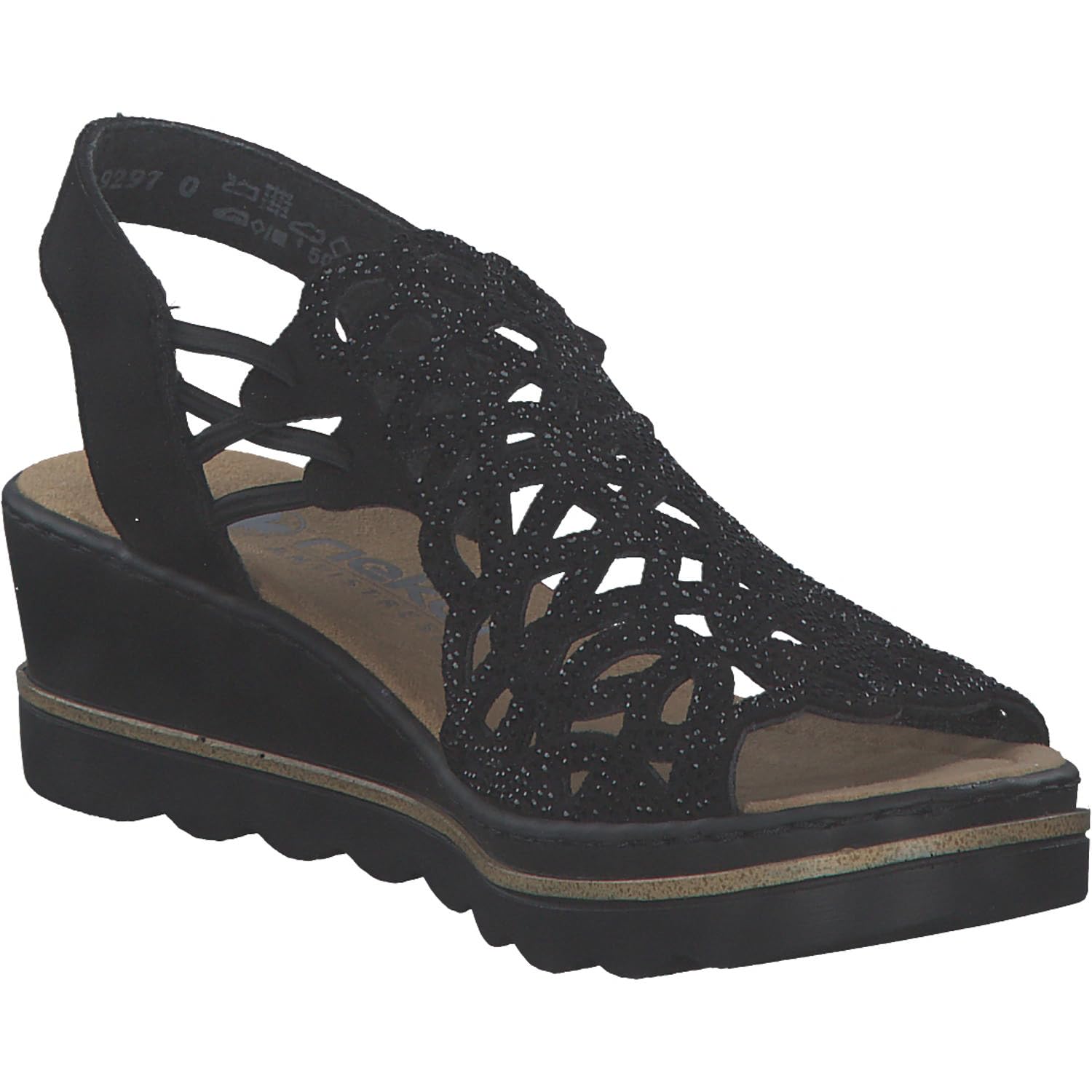 Rieker 67465 Sandales compensées Femme