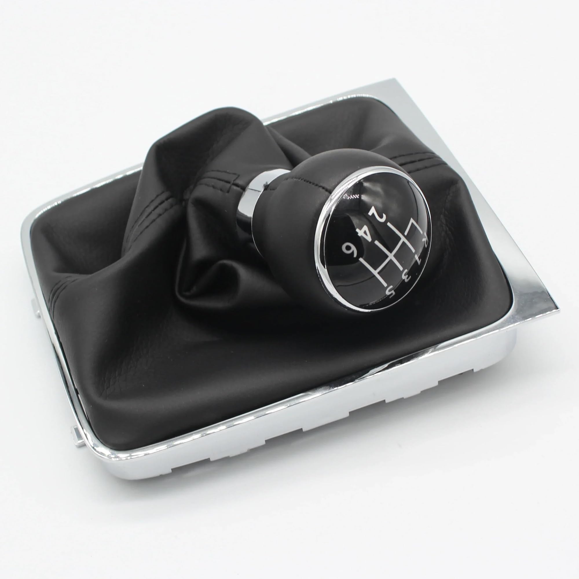 Fsozdbbpl 6 Speed Automotive Parts For Passat B6 2005-2012 5/ Manual Gear Shift Knob Lever Stick Shifter Gaiter Boot Cover Leather(6 Speed)