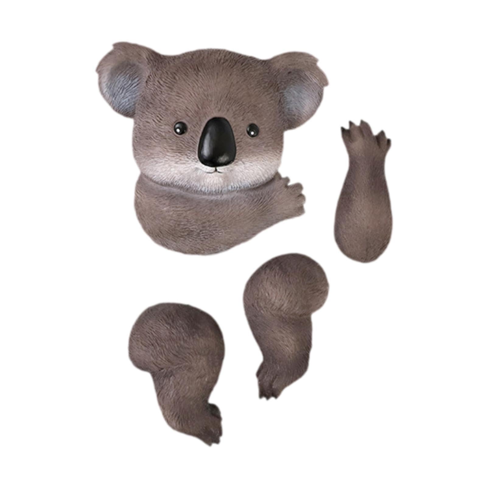 Amazon | Mdlhcm 動物の木登り彫刻 木の飾り 屋外風景 手描き 簡単に