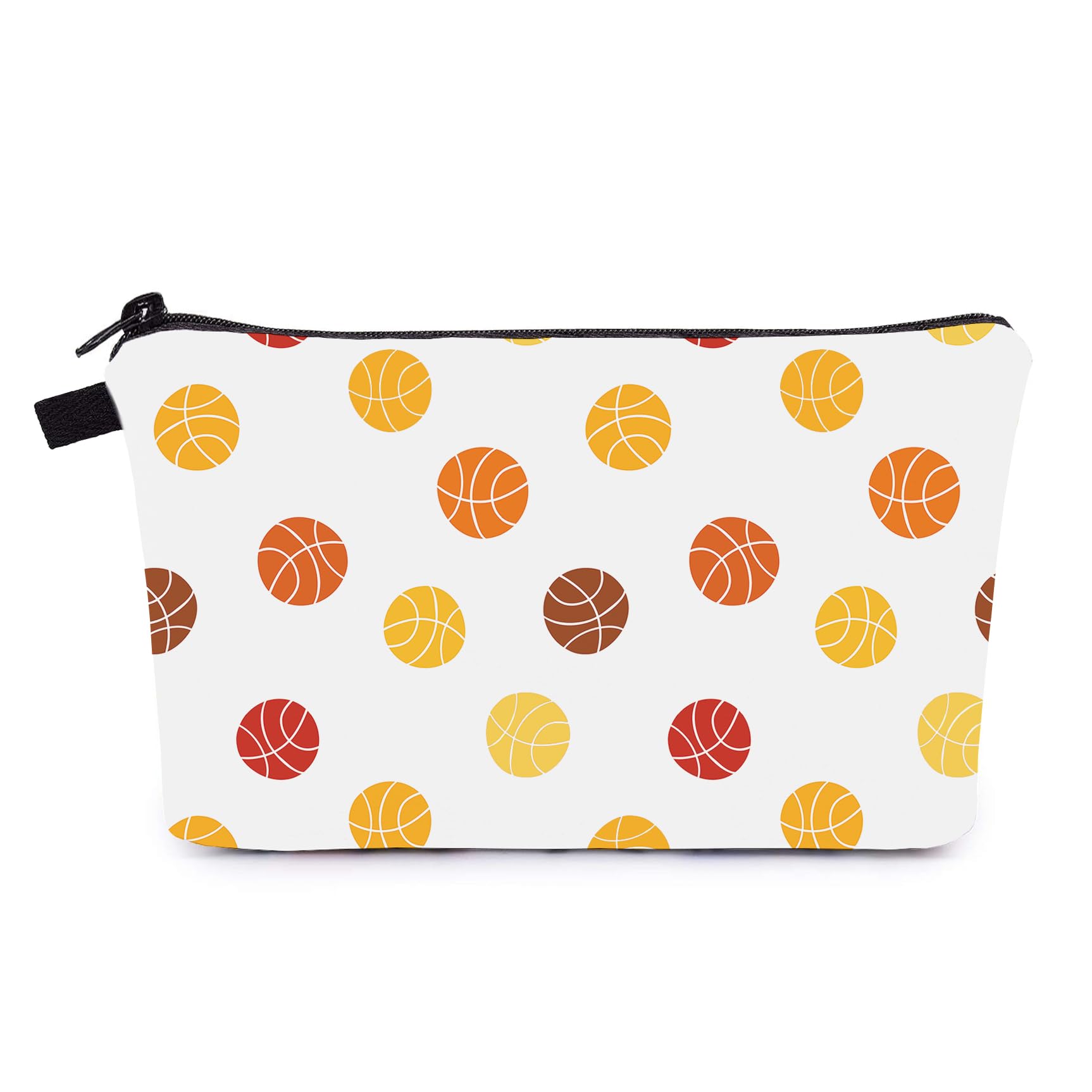 Jom Tokoy Makeup Bag Basketball Gifts Travel Cosmetic Bag Small Items Organizer for Purse (basketball-1)