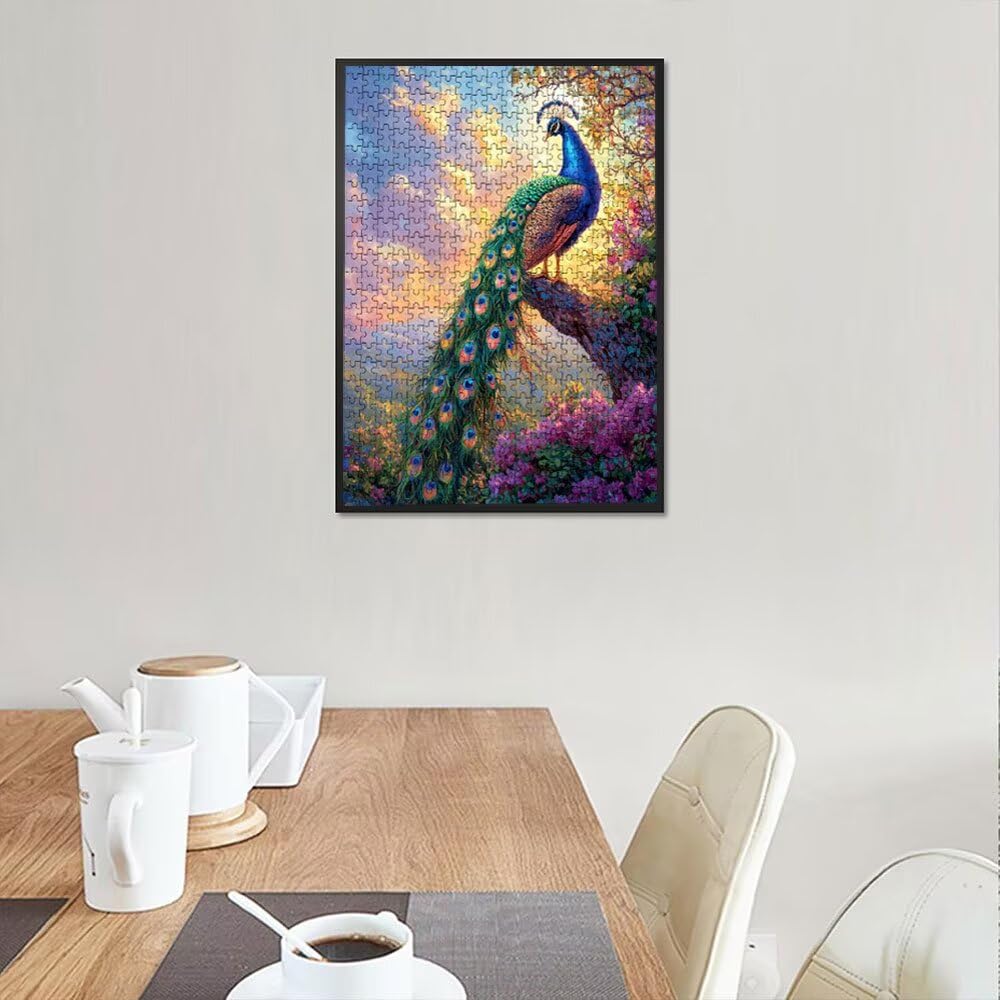 Hermoso Pavo Real Puzzle 2000 Piezas, Rompecabezas Adultos Puzzle, Desafiante Puzzles de Decoración Juego de, Entretenimiento Juego Educativo para Toda la Familia, para Regalo Decoración DX0YL7-523