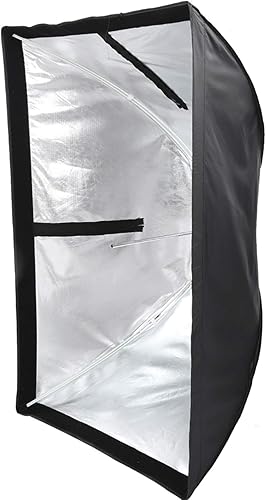 Difusor de softbox para paraguas, 23.6 x 35.4 in, de nailon, rectangular, con rejilla, tela suave, estudio al aire libre, equipo de fotografía, para