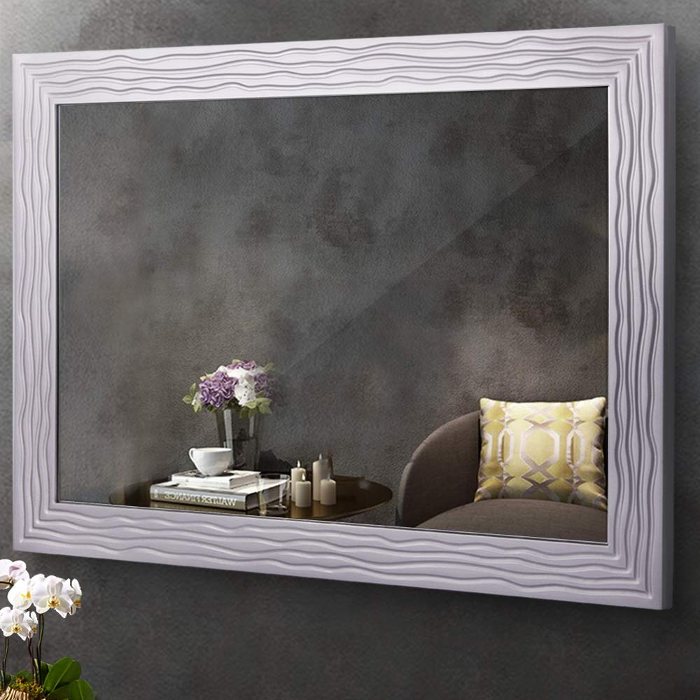Chende Large Wall Mirror For Dining Room Decor 41x30 Silver