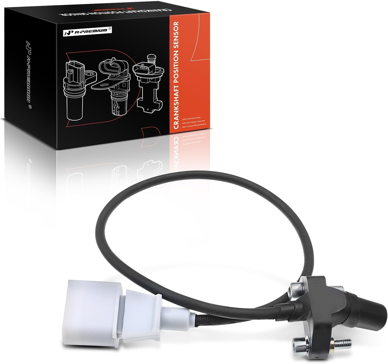 A-Premium Engine Crankshaft Position Sensor Compatible with Volkswagen Beetle 06-10 12-14, Bora 06-09, Golf 10-14, Jetta 05-14, Passat 12-14, Rabbit 06-09, L5 2.5L, Replace# 07K906433B
