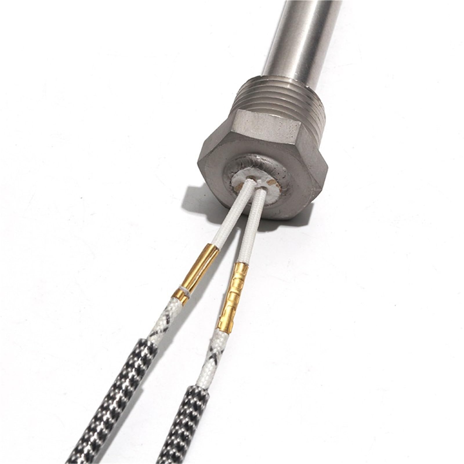 1 szt. 1/5.1 cm NPT wkład gwintowany element grzejny 21 mm wkłady podgrzewacz wody odporność na gorące pręty 220 V 300 W 500 W 1 kW 2 kW (220 V_2000 W 300 MML)