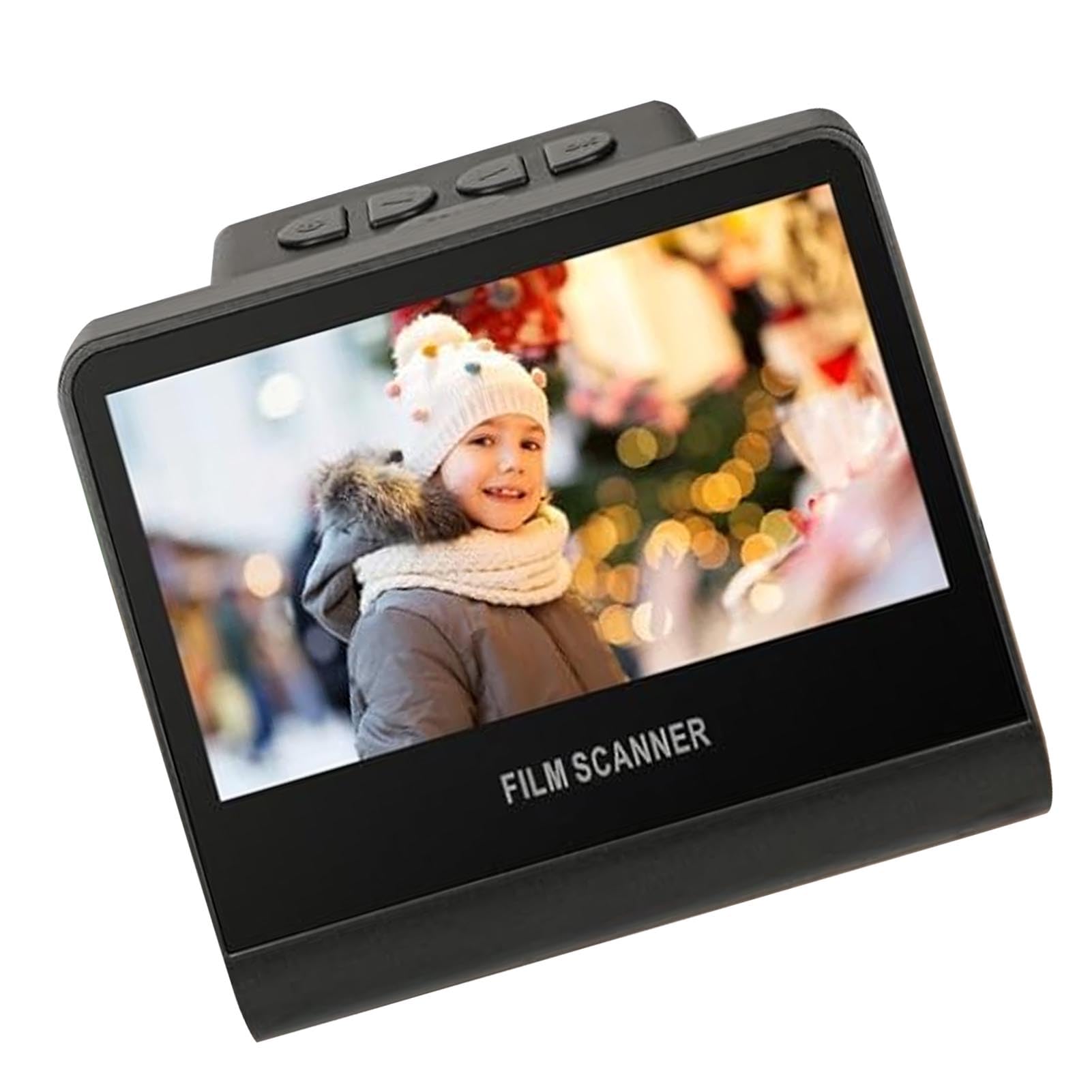 Jectse Scanner Digitale per Pellicole e Diapositive, Schermo LCD da 22 MP, 5 Pollici, Memoria da 16 GB, Converte Pellicole Super 8 135 126 110 da 35 Mm 126 110 in Immagini digitali.