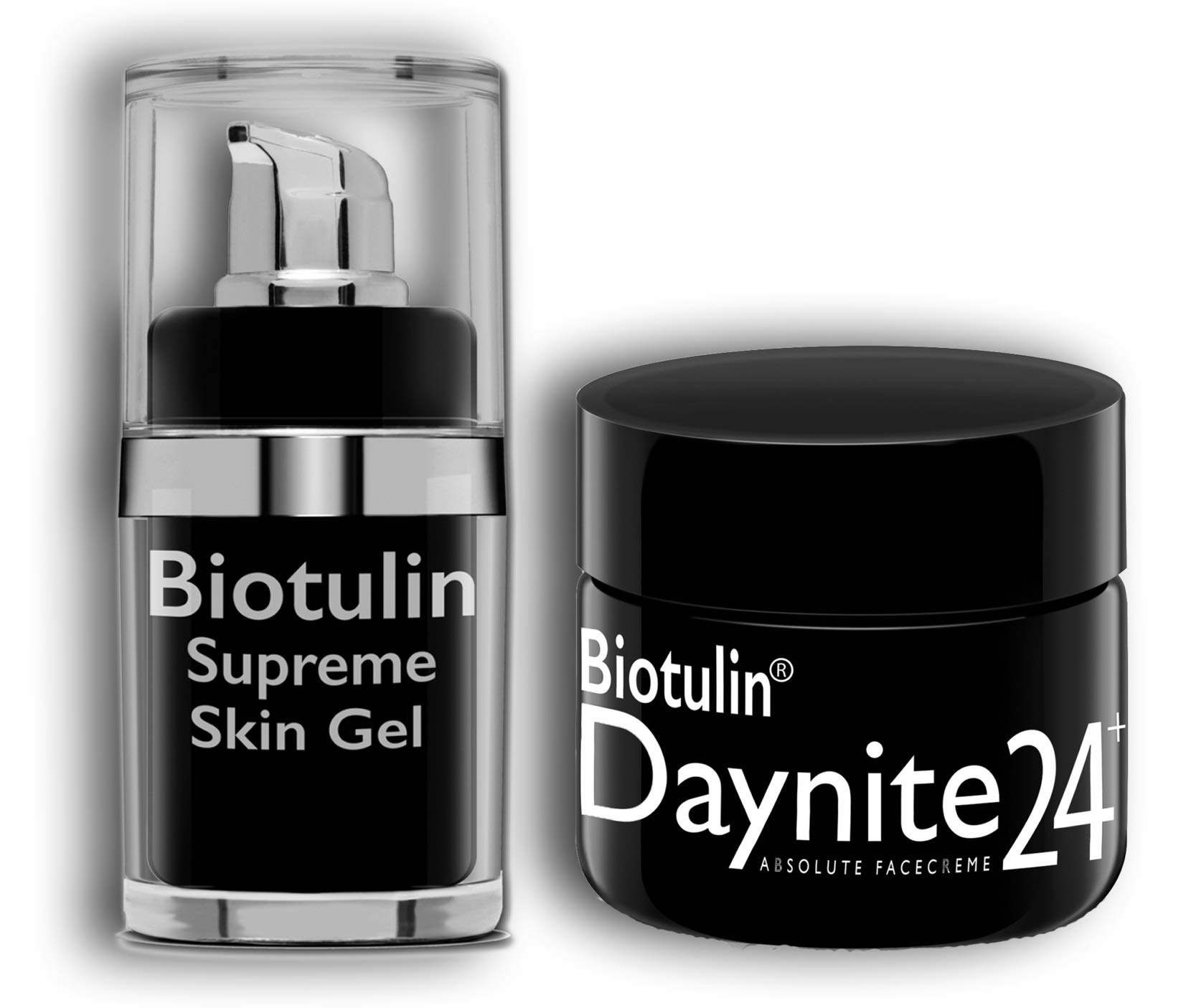 BIOTULIN Supreme Skin Gel Facial Lotion Anti Aging Treatment 15 ml With Daynite24+ Absolute Face Cream 50 ml Wrinkle Cream Combo, Made In Germany