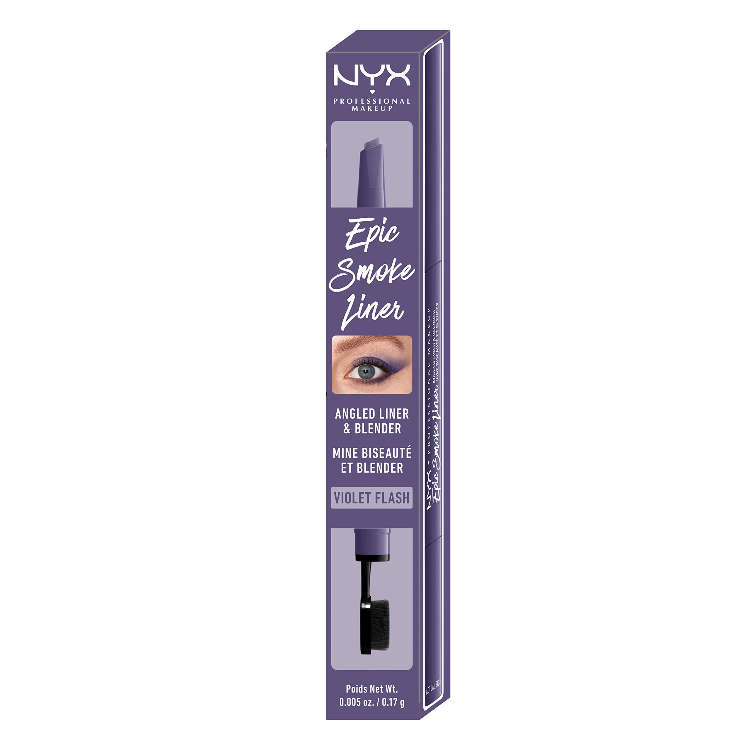 NYX PROFESSIONAL MAKEUP Epic Smoke Liner, Vegan Smokey Eyeliner - Viola Flash (Concord Grape Purple)