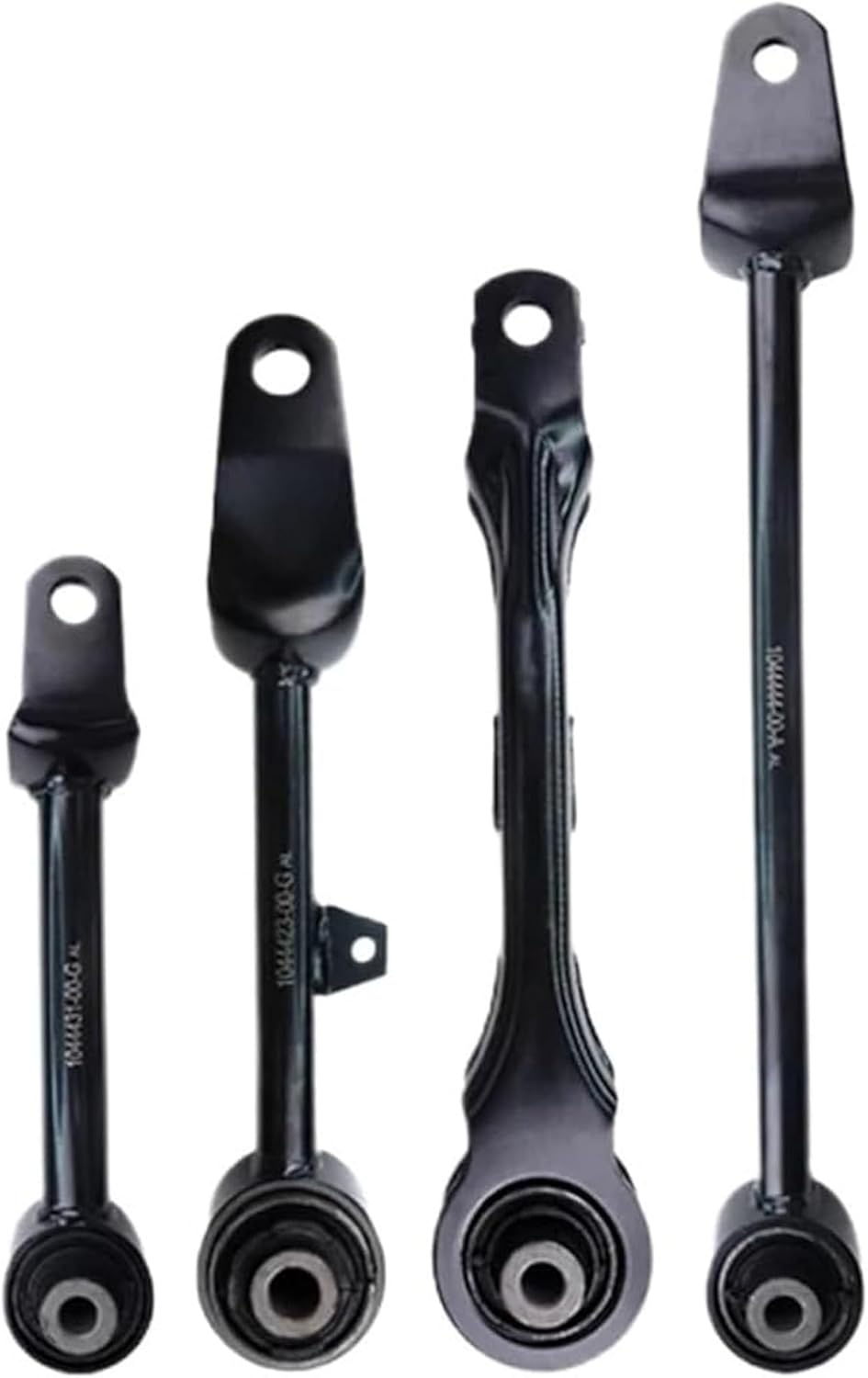 Rear Upper and Lower Control Arm Kit Toe Link & Fore Link 4 Pcs Compatible With 2017-2023 Tesla Model 3 Model Y Rear Control Arm Kit OEM:1044423-00-G, 1044427-00-C, 1044431-00-G, 1044444-00-A