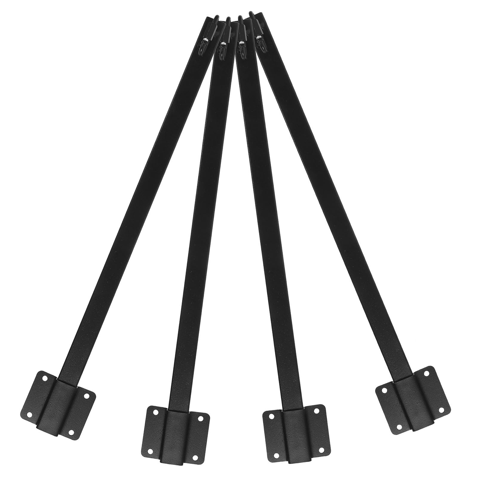 Toddmomy Poste de Luz de Cadena, Postes para Luces de Cadena de Patio, Negro, de Hierro, Resistente Corrosión, Altura Ajustable, para Fiestas y Vallas