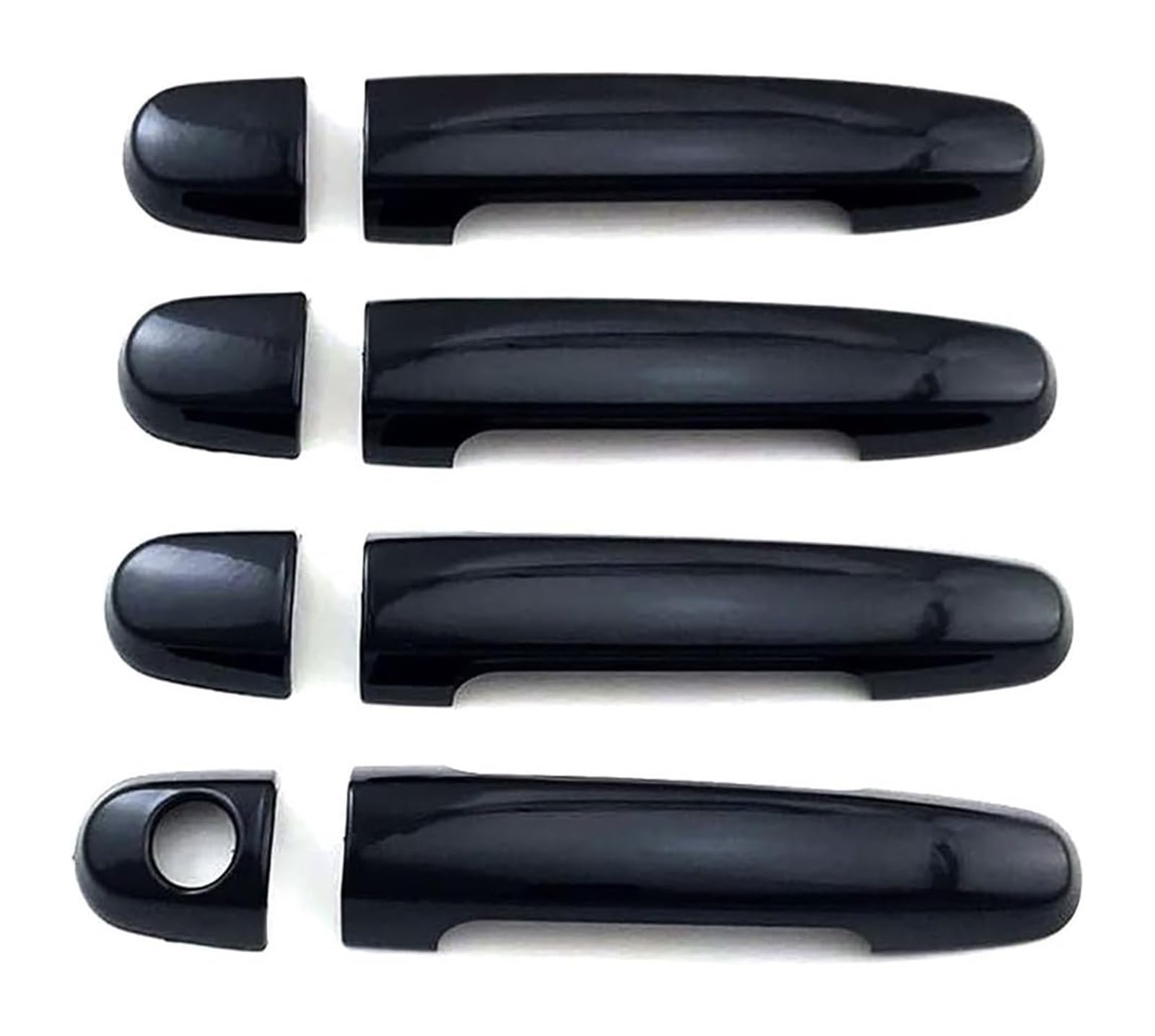 STRJUS Car Door Handle Cover for Pontiac for Vibe 2002-2010 Single Hole Door Handle Bowl Decoration Anti-Scratch Modification Car Trim(Bright Black)