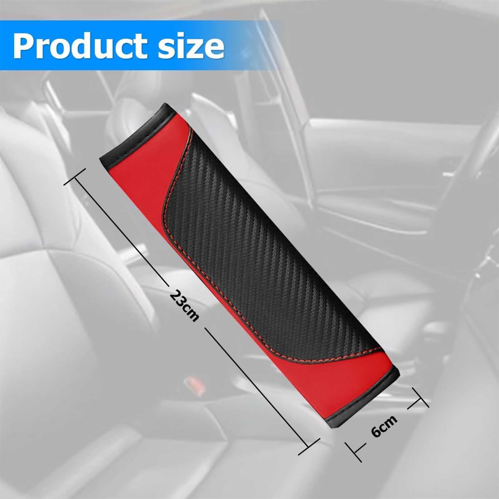 Cuscinetti per Cintura di Sicurezza Compatibili con BYD E3 2pcs | Cuscinetti per Cintura di Sicurezza Pelle Morbida Protettore Spalla Traspirante Antiscivolo