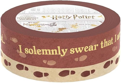 Miniatura 9 de Paper House Productions Harry Potter - Juego de 3 rollos de cinta washi decorativa de papel de aluminio para álbumes de recortes y manualidades,