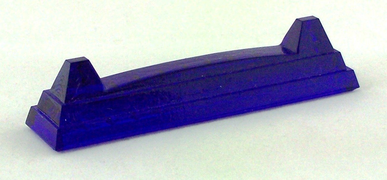 Cuchillo poggiacoltello de cristal de azul cobalto