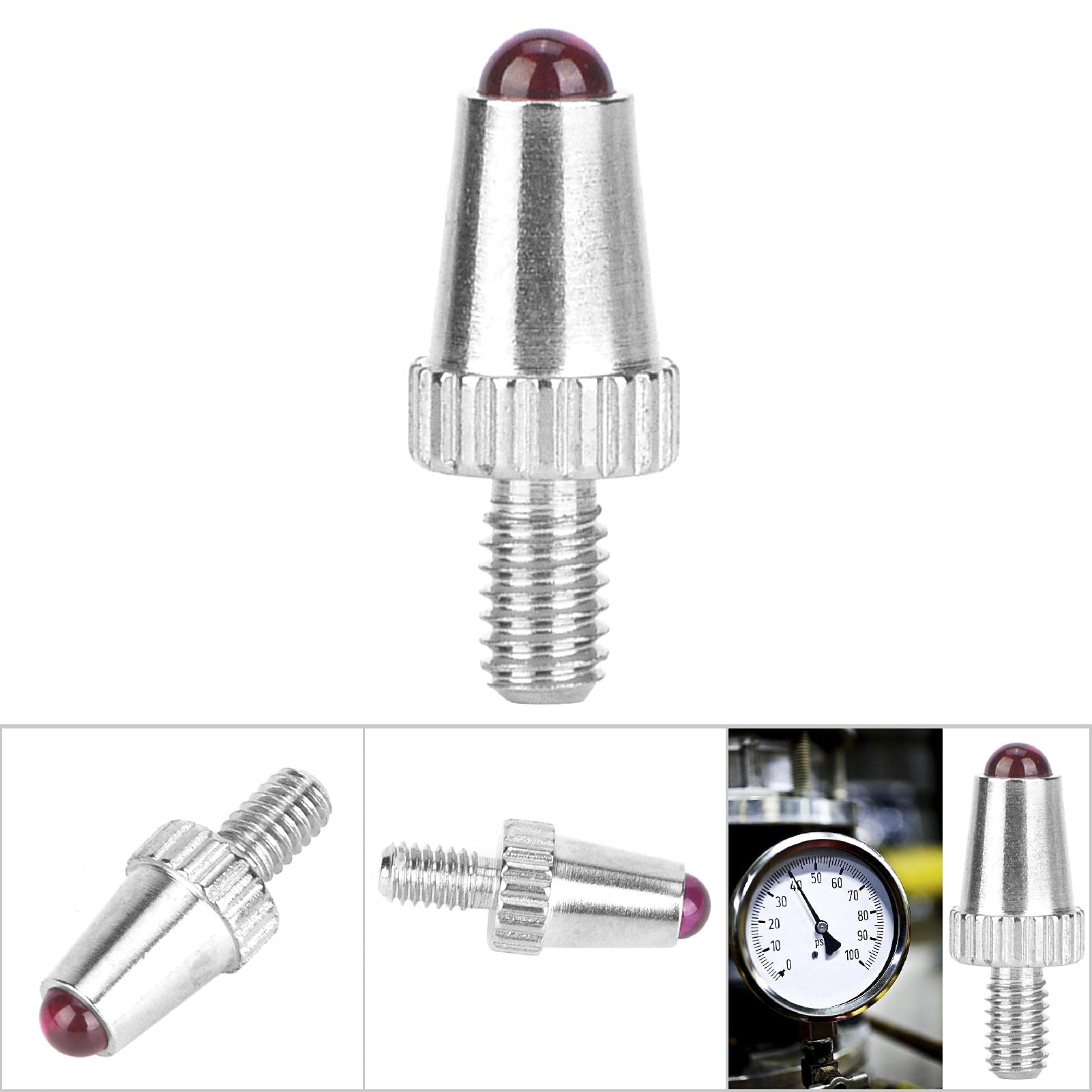 Puntos De Contacto Del Reloj Comparador, Mano De Obra Estricta M2.5 Sonda De Indicador De Cuadrante Alta Precisión 7 Especificaciones Para Accesorios De Micrómetro(Cabezal lateral estándar B2 Ruby)