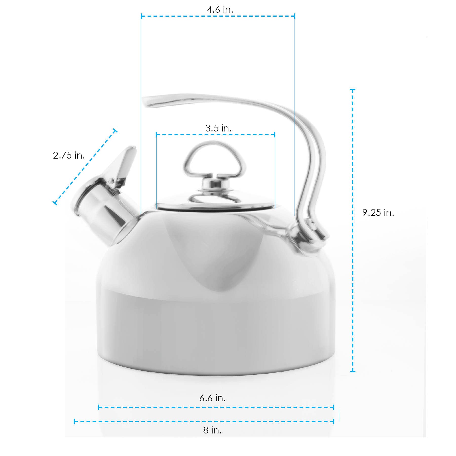 Chantal Stainless Steel Classic Teakettle, 1.8 Quart