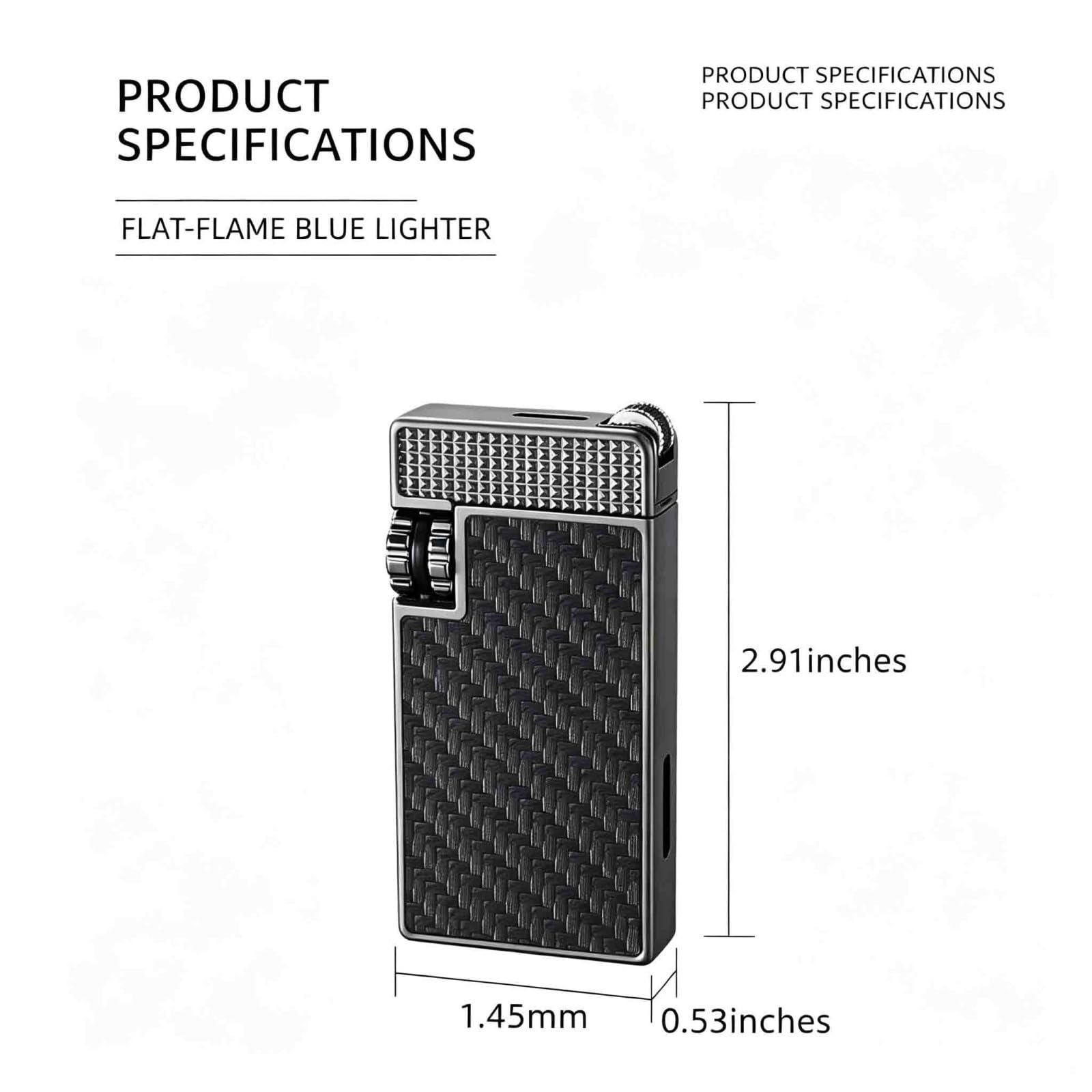 Encendedor de butano recargable, resistente al viento, llama azul plana para uso en exteriores, ideal para camping, asar y fumar, herramienta de llama duradera y fiable