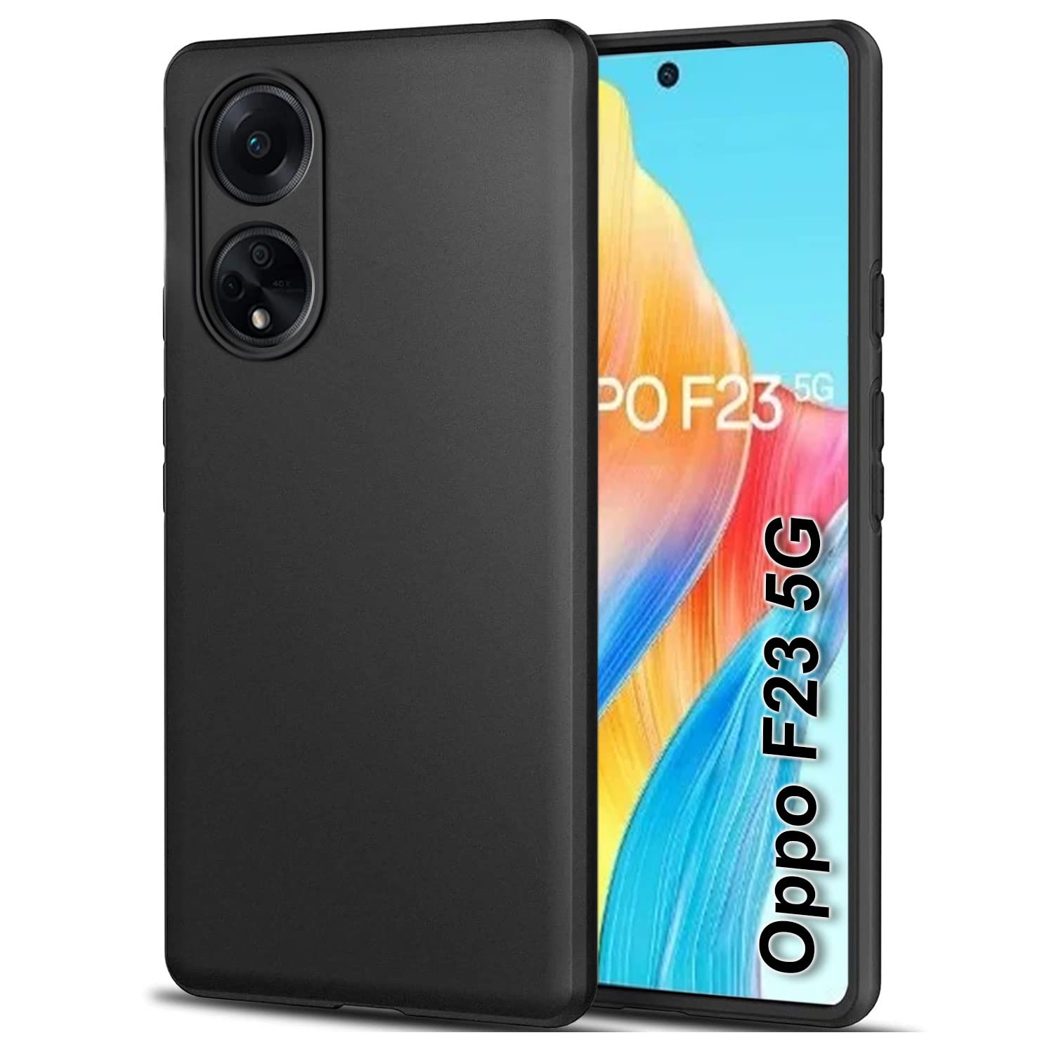 TheGiftKart Sleek Back Cover Case for Oppo F23 5G | Slim Fit Protective Design | Ultra Matte Finish | Camera Protection Bump | Soft Silicon Back Cover Case for Oppo F23 5G (Matte Black) (B0C66BQ26K) Amazon Price History, Amazon Price Tracker