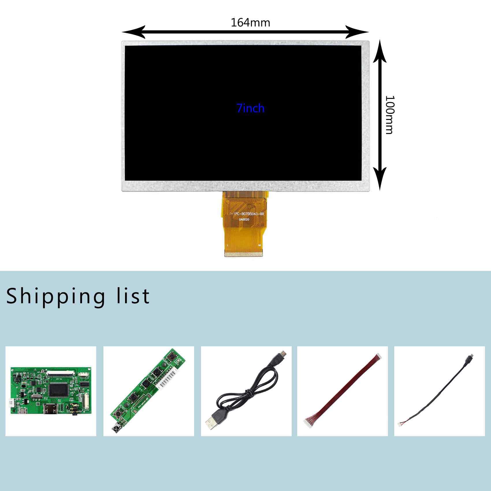 7-calowy ekran TB070-I5024H45C-02 1024x600 50Pin TTL IPS | H/D płyta kontrolera LCD