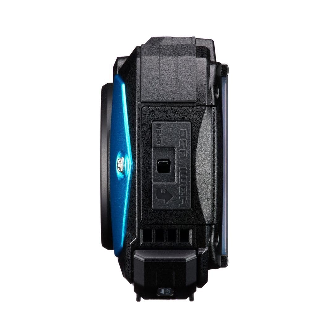 Amazon.com : PENTAX WG-90 Compact Camera (Blue) Bundle with