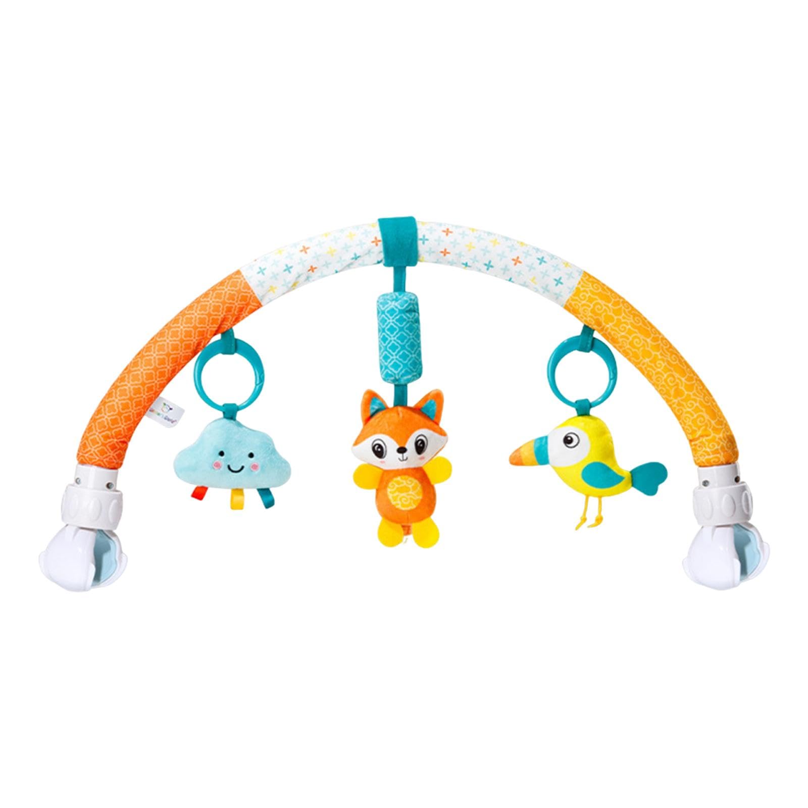 Qianly Kinderwagen Spielbogen Mobiles Spielcenter Autositz Anhänger Greifling Und mit Abnehmbarem Design für Flexible Nutzung Am Einkaufswagen Od, Wolke